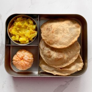 Healthy Lunch Box Ideas 2024 - Aloo Puri